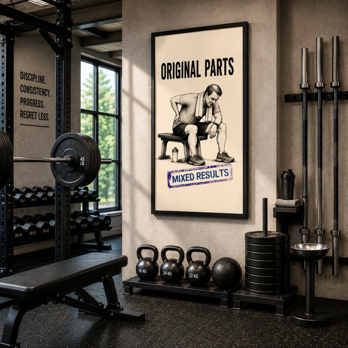 Original Parts Mixed Results | Framed poster